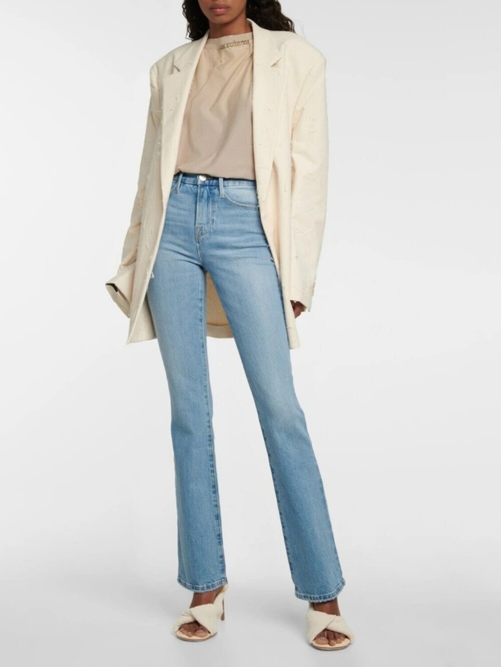 FRAME Le Super High Mini Boot Jeans Demarco Wash High Rise 30